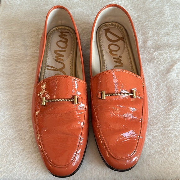 Sam Edelman Patent tangerine Orange Loafers - Picture 5 of 14